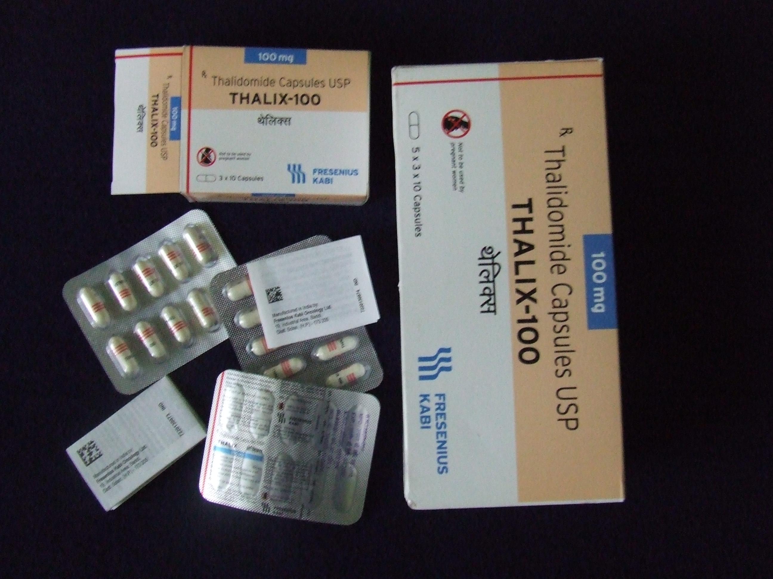 Thalidomide Capsules USP Manufacturer Supplier Wholesale Exporter Importer Buyer Trader Retailer in Bangalore Karnataka India